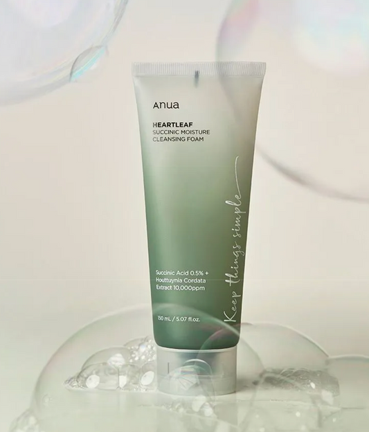 Anua Heartleaf Succinic Moisture Cleansing Foam